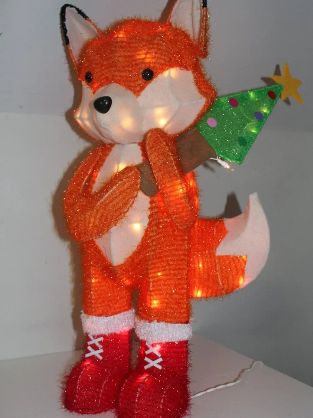 Lighted Tinsel Fox with Tree Wondershop at Target 2024 28